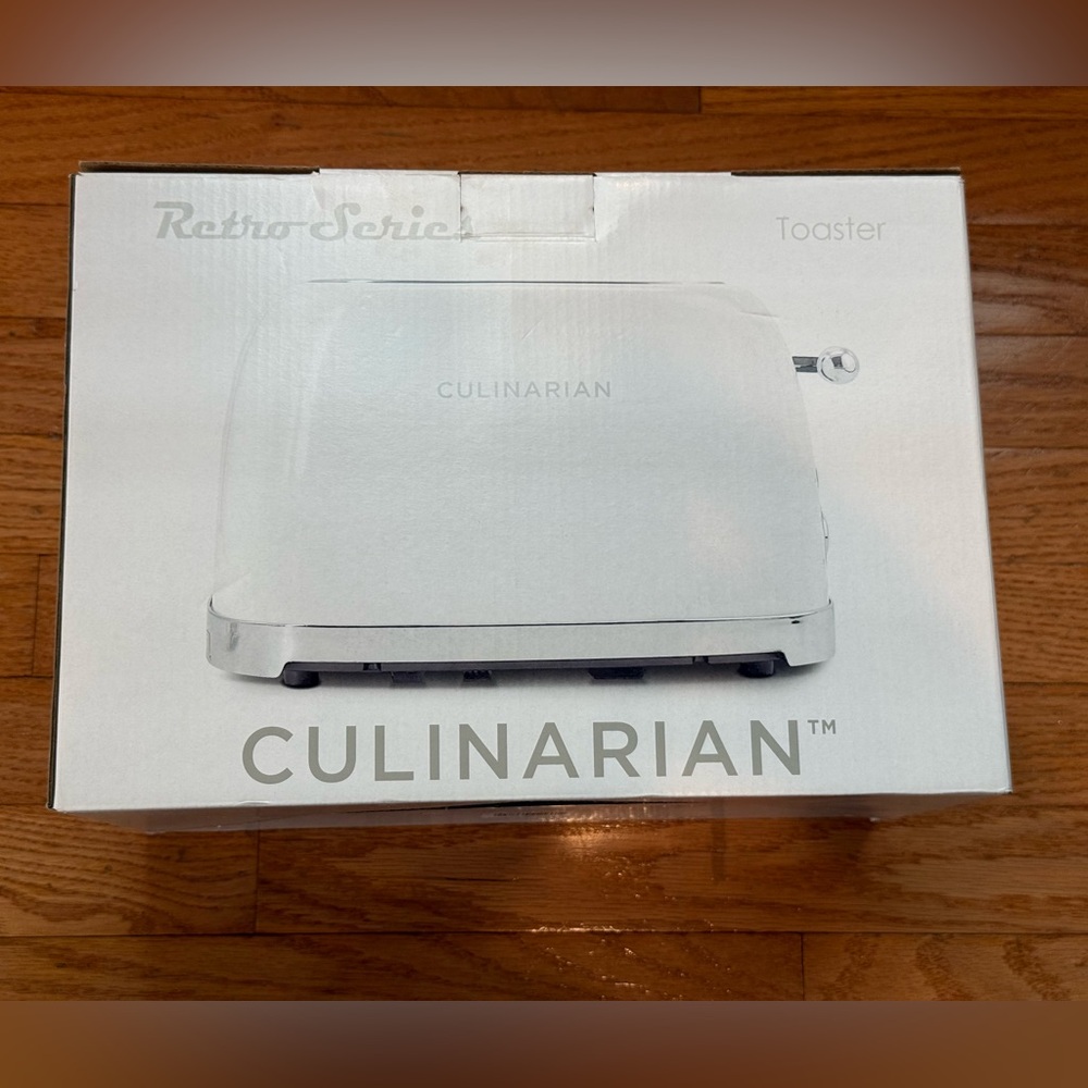 CULINARIAN Retro Series White
Toaster - NEW IN BOX